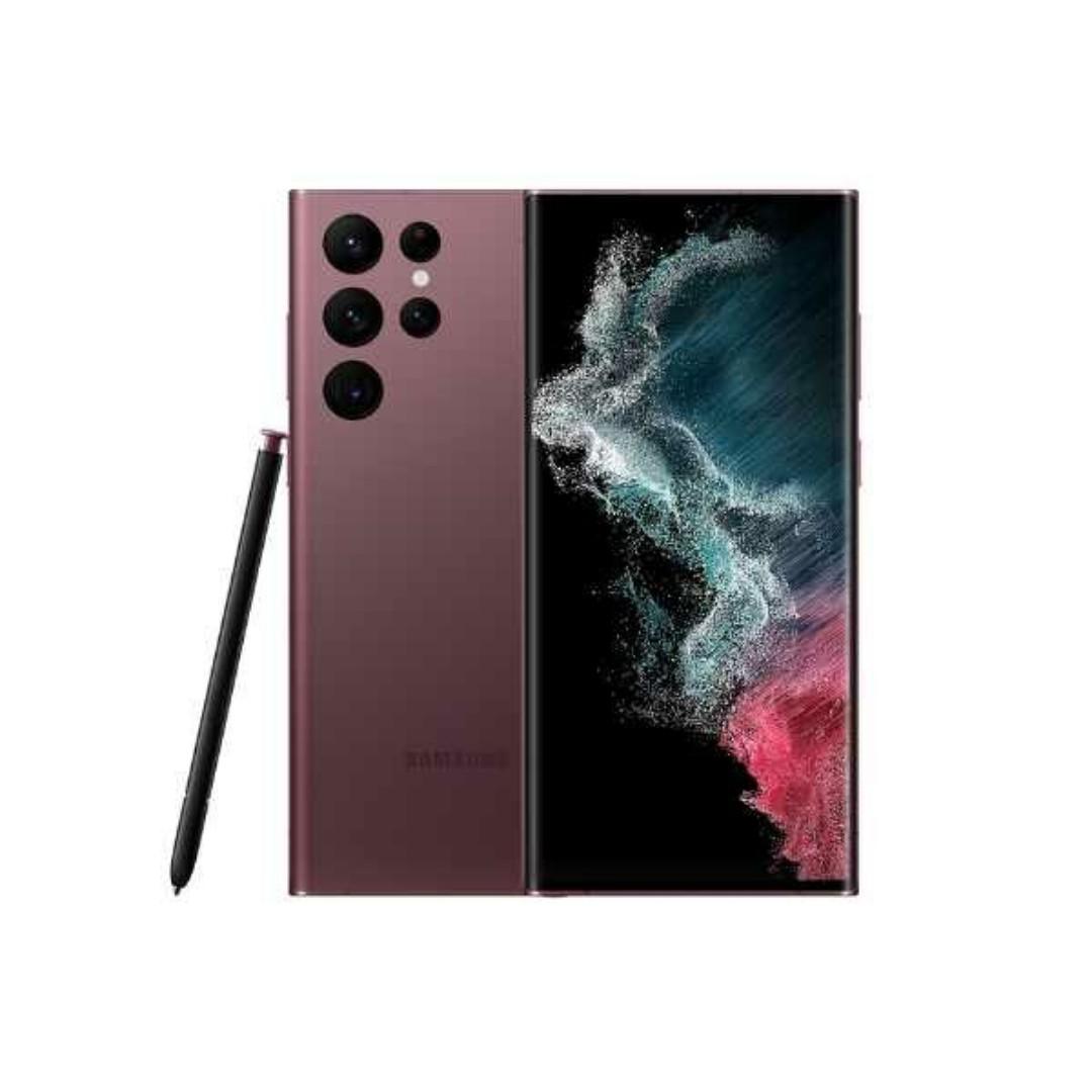 Samsung s22 ultra 256gb 5g Samsung Galaxy S22 Ultra 5G 256 GB/12GB flaunts a 6.8 inches Dynamic AMOLED screen that gets a resolution of 1440 x 3080 pixels and a pixel density of 500ppi. The smartphone