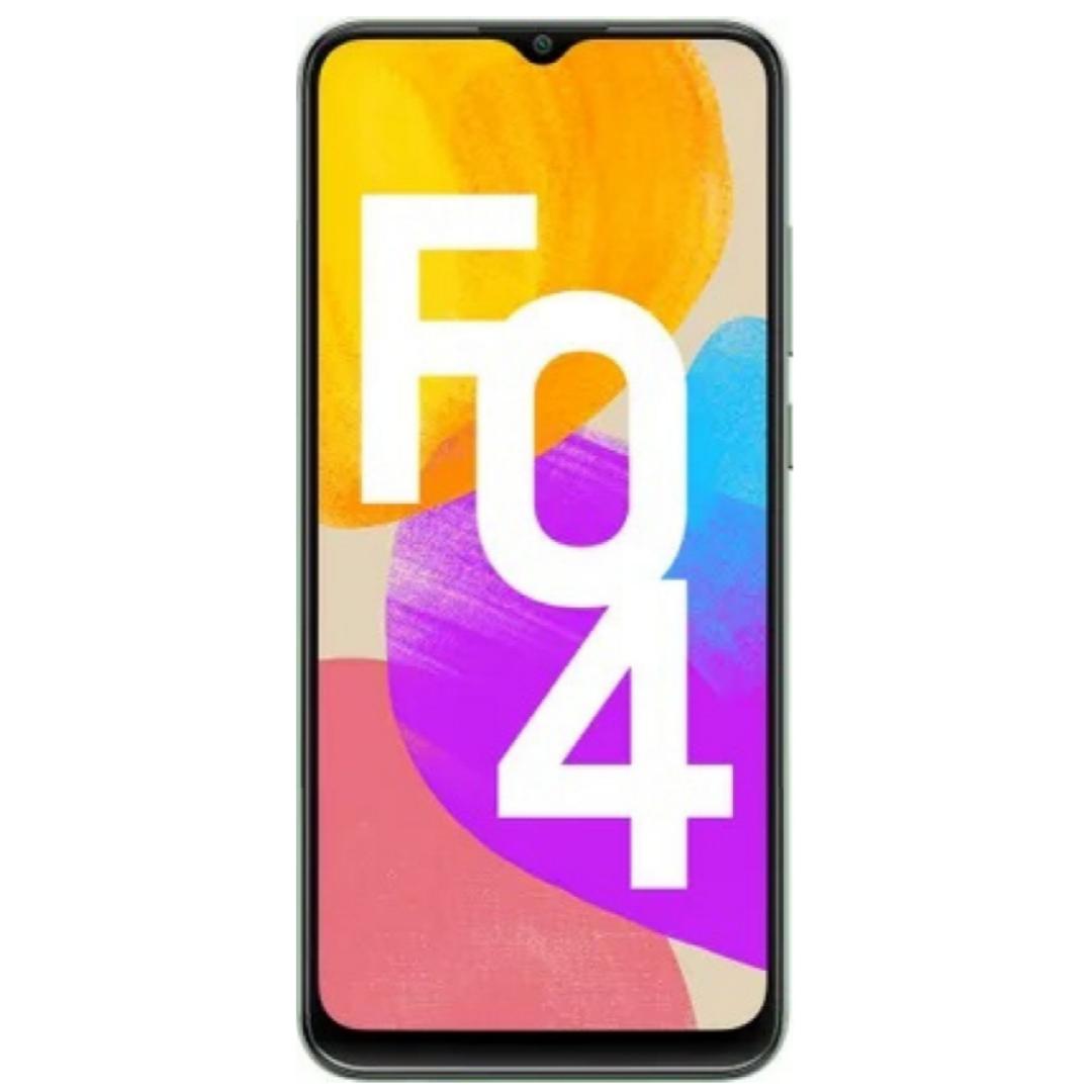 Samsung Galaxy F04 64gb rom+4gb ram 5000mASamsung Galaxy F04 is made of glass at the front and plastic from the back and body frame. It weighs 188g and measures 164.2 x 75.9 x 9.1 mm. The device is gh
