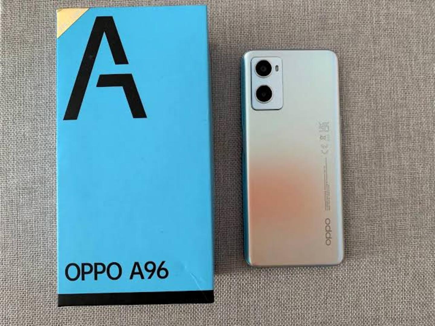 Refurbished Oppo A96 8gb +8 GB ram 256GB rom 6.43 inches 5000 mAh 50mp 2mp selfie 16mp This basically is the same display as one present on the Oppo A95. One would say that one is AMOLED.Best shapes..