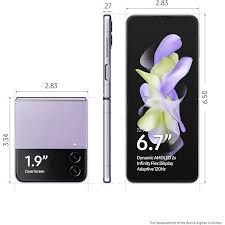 Samsung Galaxy Z Flip 4 256GB ROM 8GB RAM 6.7" Foldable Dynamic AMOLED 2X Display Dual 12MP Camera Android 12 Nano-SIM and eSIM IPX8 Water Resistant Li-Po 3700mAh Non-Removable Battery Boxed 1Year Wrt