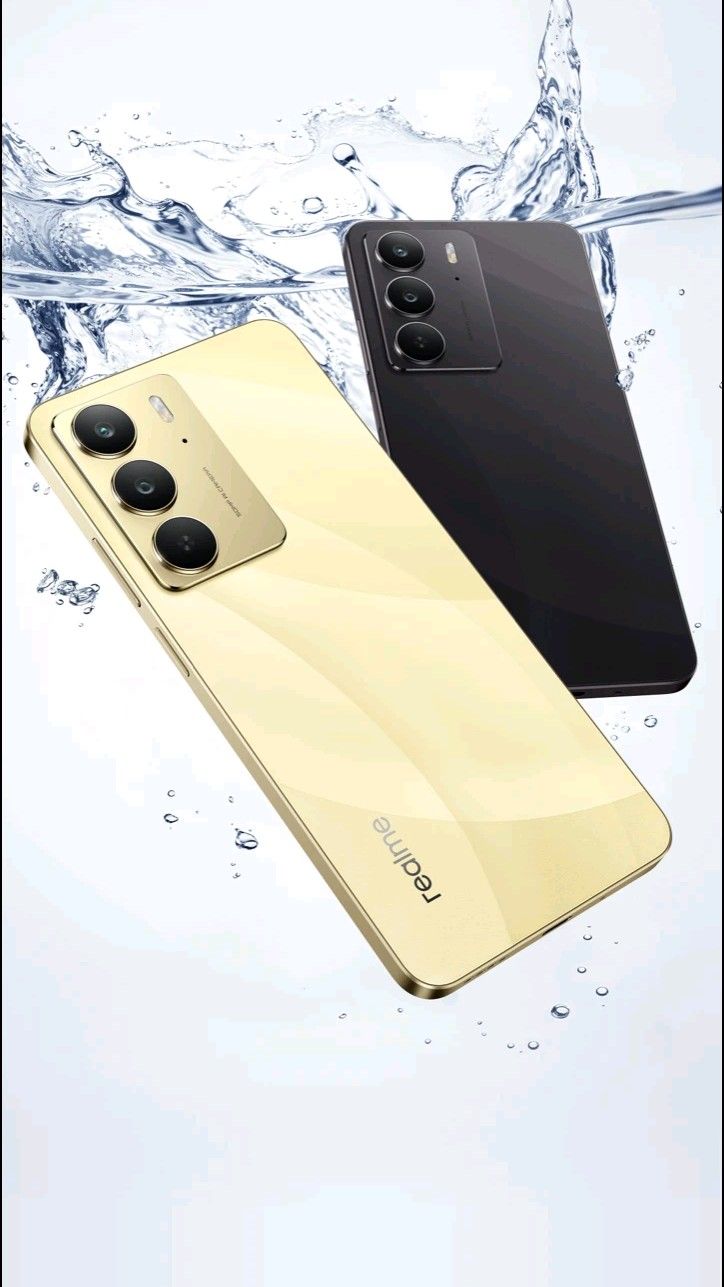 New Arrival Realme C75 256GB+4GB IP69 Dust Water Resistant 6.72'' 90Hz 6000mAh 45W 50MP Camera Mediatek Helio G92 Max (12 nm) Android 14 Type-C Dual Sim Smart Phones Side Fingerprint Unlock phone