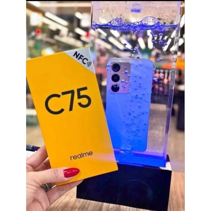 New Arrival Realme C75 256GB+4GB IP69 Dust Water Resistant 6.72'' 90Hz 6000mAh 45W 50MP Camera Mediatek Helio G92 Max (12 nm) Android 14 Type-C Dual Sim Smart Phones Side Fingerprint Unlock phone