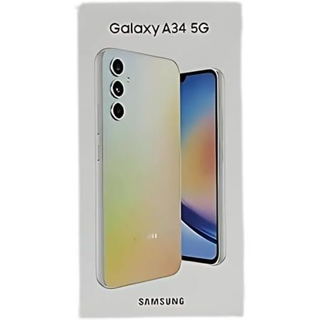 Refurbished New Arrival Samsung Galaxy A34 5G 128GB+6GB 6.7" 120Hz AMOLED 50MP Triple Camera Android 15 Snapdragon 6 Gen 3 45W 5000mAh IP67 Dust Water Resistant Type-C Charge Smart Phones phone.     .