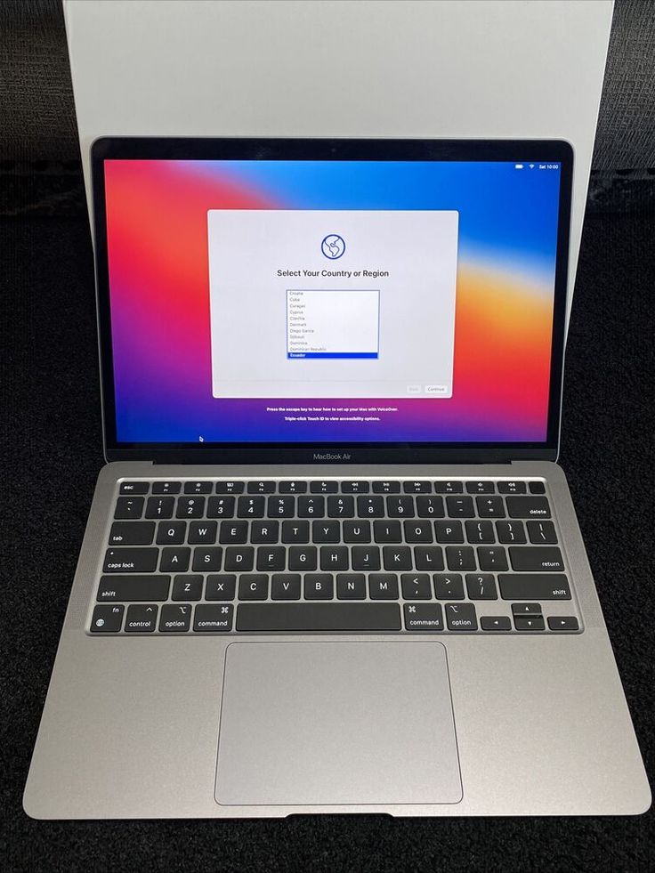 Apple MacBook Air Apple MacBook Air M1 Chip 8-Core macOS 8GB RAM 256GB SSD 13.3" Retina Touch ID A2337 Ex Uk 6 Months Warranty                                                                         .