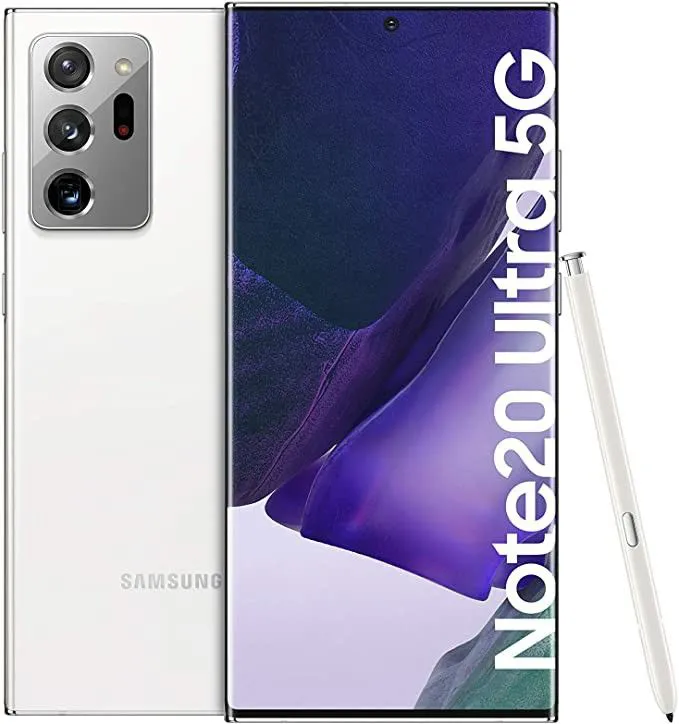Refurbished Samsung Galaxy Note 20 Ultra 256GB 12GB RAM 5G 6.9" Dynamic AMOLED Display Dual SIM Triple 108MP Camera 4500mAh Battery Boxed 1 Year Warranty                                              .
