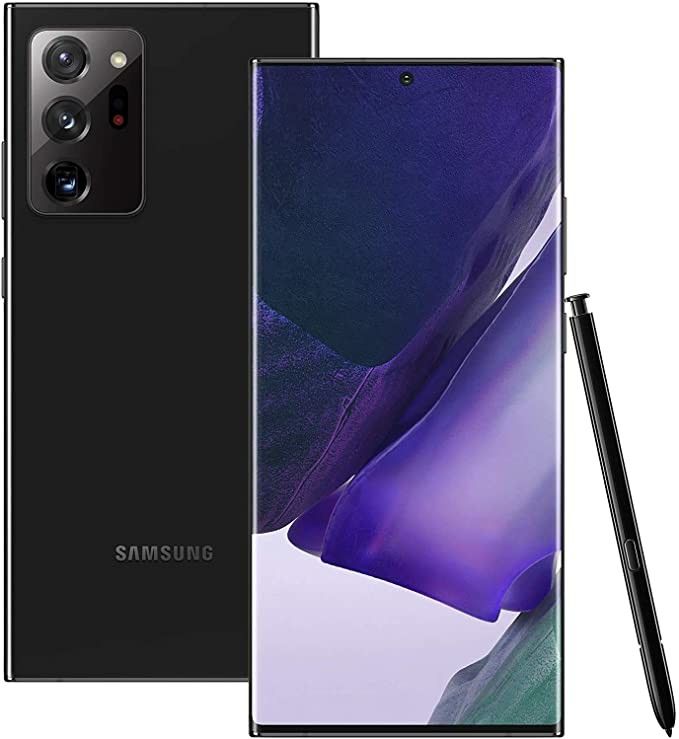 Refurbished Samsung Galaxy Note 20 Ultra 256GB 12GB RAM 5G 6.9" Dynamic AMOLED Display Dual SIM Triple 108MP Camera 4500mAh Battery Boxed 1 Year Warranty                                              .