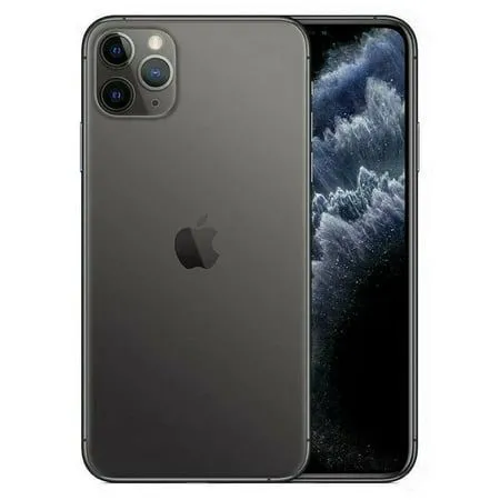 (EX-UK) Apple iPhone 11 Pro Max 256GB 4GB RAM 4G LTE Face ID Triple 12 MP Camera 6.5" Super Retina XDR OLED 3969mAh Battery Qi wireless Charging 6 Month Warranty Iphone boxed sealed     .            .