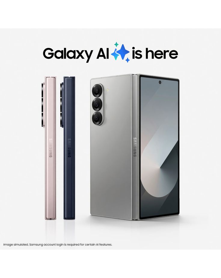 Samsung Galaxy Z Fold 6 has a  256 gb and well sufficient 12GB Ram, 12GB RAM 7.6" QXGA+ Dynamic AMOLED Android 14 Qualcomm SM8550-AC Snapdragon 8 Gen 3 Li-Po 4400 mAh Battery                         .