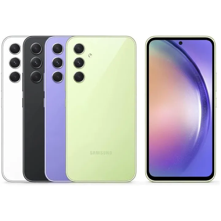 NEW Boxed Samsung Galaxy A54  5G 6.4'' 128 GB Storage 8GB Ram Super AMOLED, 120Hz, Android 13, upgradable to Android 14, 50MP + 12MP + 5MP Main Camera 32 MP Front Cam Fingerprint sensor 5000mAh Type C