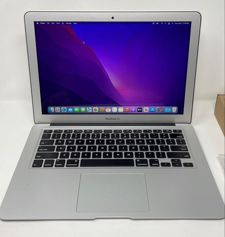 Apple MacBook Air 2017 is an  Intel Core i7 @ 2.2GHz 8GB RAM 256GB SSD 13.3" Display Backlit Keyboard A1466 BTO/CTO Early 2017 Ex Uk 6 Months Warranty Grade A Silver                                  .