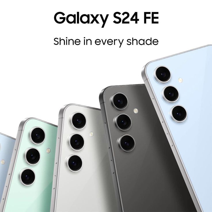 Brand New Samsung Galaxy S24 FE 5G 6.7 inch Dynamic AMOLED 2X 256GB ROM+8GB RAM 120Hz refresh rate Triple 50MP+8MP+12MP camera setup Android 14 Galaxy AI Under Display Fingerprint Smart              .