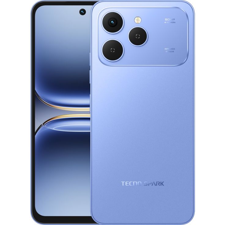 Brand New   Tecno Spark 40 128GB ROM 4GB RAM 6.7" IPS LCD 120Hz Display Android 15 Dual SIM microSDXC 50MP Main Camera 8MP Selfie Camera 5200mAh Battery Dynamic Port 50MP Dual Speaker 5200mAh 45W Type