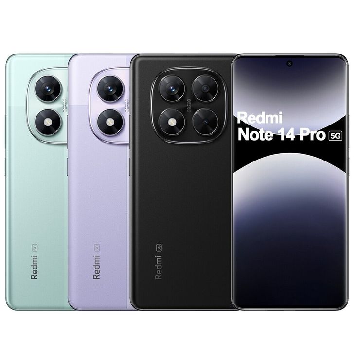 Brand New  Xiaomi Redmi Note 14 Pro 512GB ROM 12GB RAM 6.67" Display Android 14 with HyperOS 200MP Main Camera 32MP Selfie Camera Gorilla Glass Victus 2 5500 mAh Battery                             ..