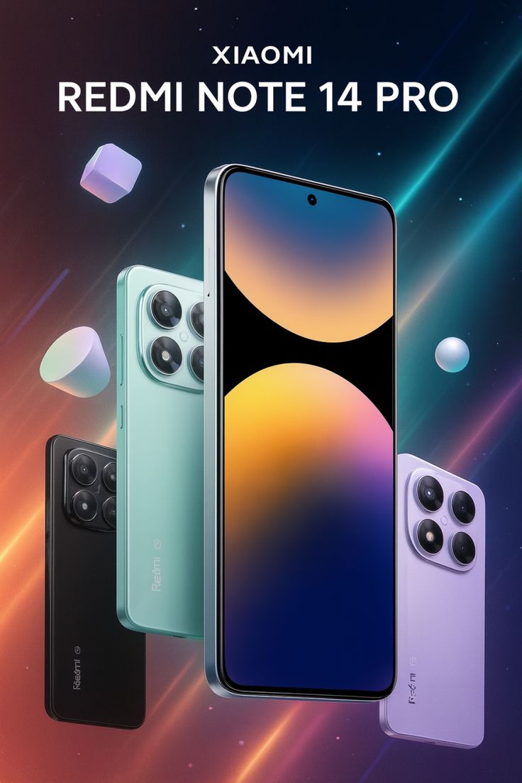 Brand New  Xiaomi Redmi Note 14 Pro 512GB ROM 12GB RAM 6.67" Display Android 14 with HyperOS 200MP Main Camera 32MP Selfie Camera Gorilla Glass Victus 2 5500 mAh Battery                             ..