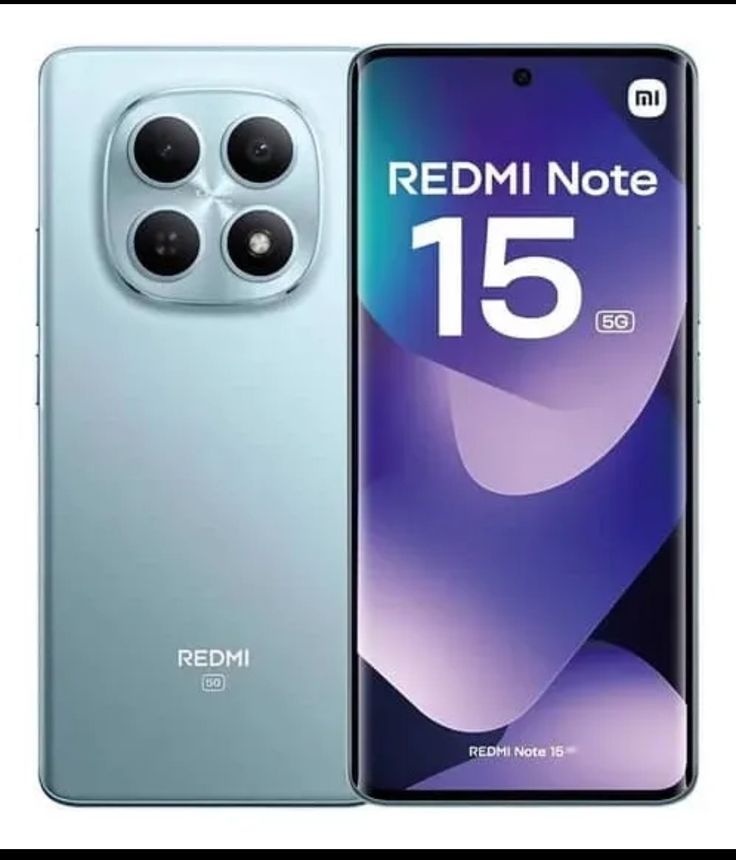 BRAND NEW  XIAOMI Redmi Note 15 256GB ROM +8 GB RAM 6.77" 120Hz AMOLED Curved Display 108 MP Rear Camera 20MP Selfie 6000mAh Battery 33W FAST CHARGING On-Screen finger se Smartphone                  .