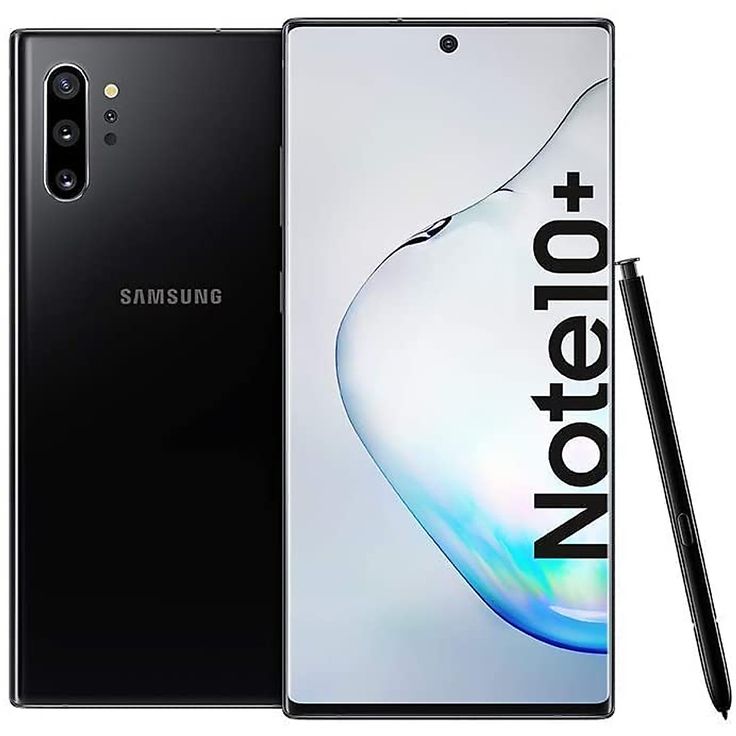 EX UK Samsung Galaxy NOTE 10 Plus -Samsung Galaxy Note 10 Plus Dual SIM 256GB ROM 12GB RAM 6.8" Dynamic AMOLED Display 16MP Quad Camera 4300mAh Fast Charging Battery Boxed Certified Refurbished 3 Mont