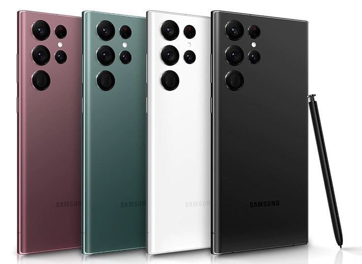 🔥EX - USA🔥 Samsung Galaxy S22 Ultra 128 GB ROM 8GB RAM 5G 6.8" Dynamic AMOLED 2X Display 108MP Quad Camera Android 12, One UI 4.1 IP68 Dust/Water resistant Fast charging Li-Ion 5000mAh Non-removable