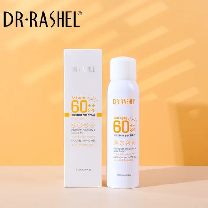 Dr. Rashel Anti-aging Moisture SPF 60 Sunscreen Spray -protects sunburn and skin aging.