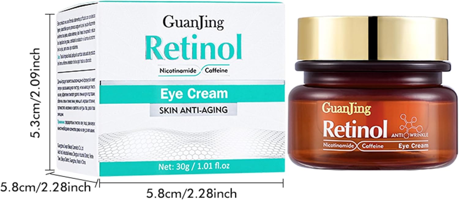 Guanjing Retinol Anti Aging Eye Cream Anti-Wrinkles Bags Dark Circles Removal Retinol Eye Cream