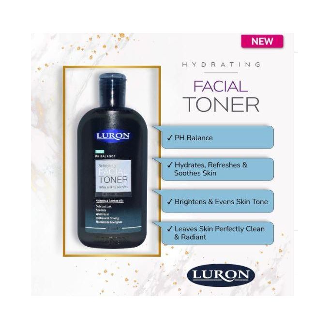 Luron Facial Toner, PH-Balances, hydrates & sooths your skin for all skin types