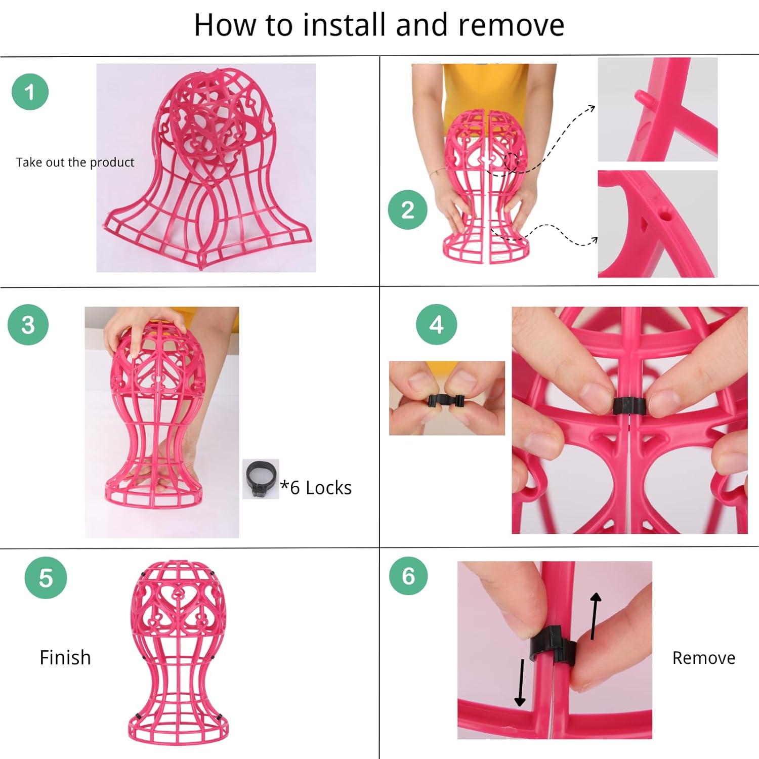 Fashion Portable ABS Wig Stand Foldable/ Wig Display Holder/Lantern Shape Plastic Wig Stand Hat Cap Holder