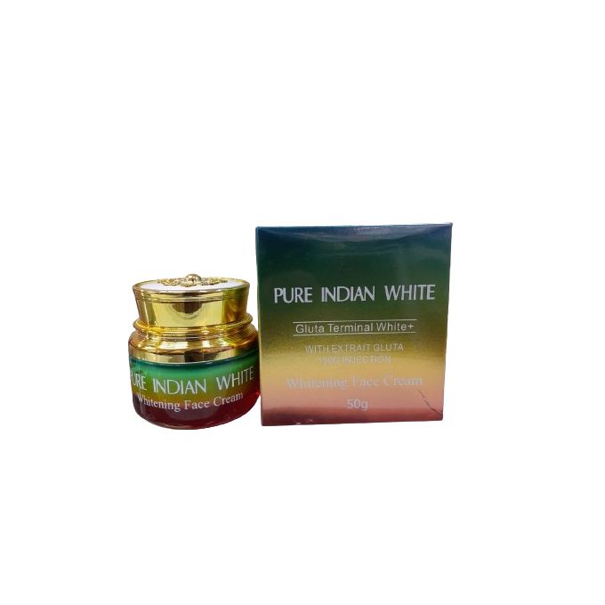 Pure Indian White Whitening face cream with extra Gluta
