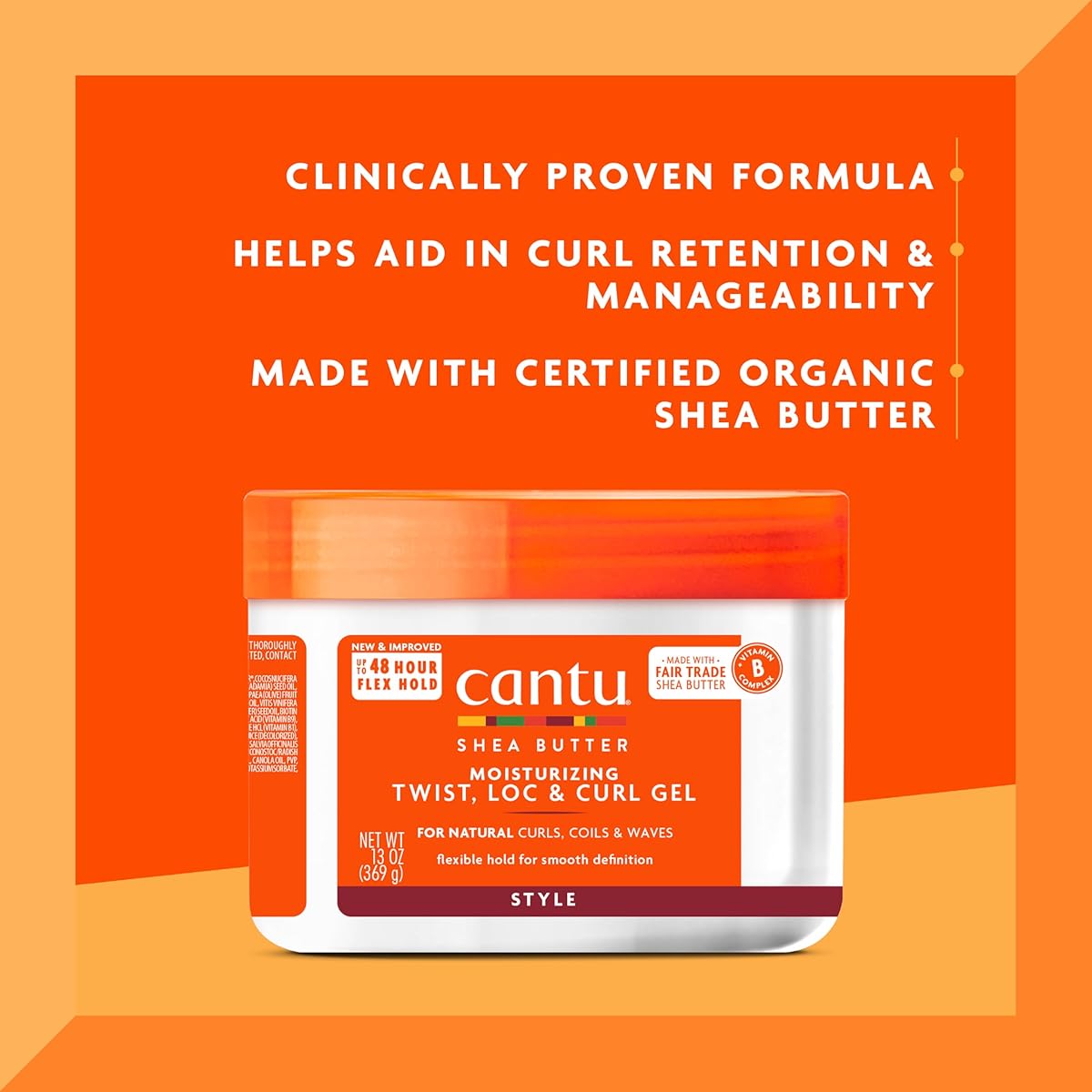 Cantu Twist & Lock Gel With Shea Butter For Natural Hair