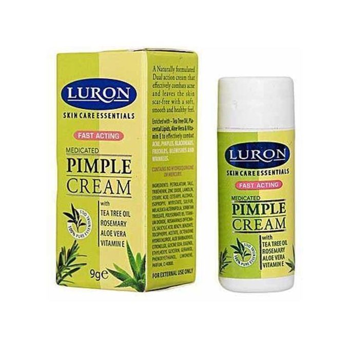 Luron Medicated Pimple cream infused with TEA Tree, Rosemary, aloe Vera &VITAMIN E- 9g