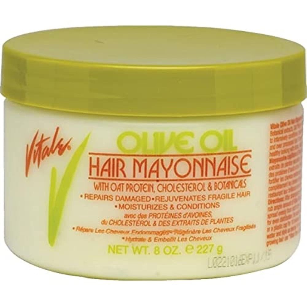 Vitale Olive Oil Hair Mayonnaise with Oat & Egg Protein and Vitamins - Good on Color & Thermal Treated Hair - for Dry & Damaged Scalp