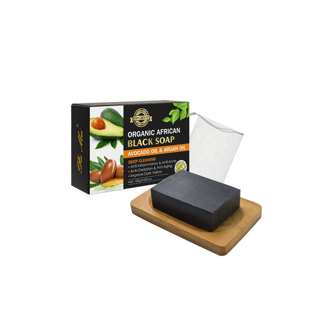 African Black Soap With Avocado oil extract  (100% organic )