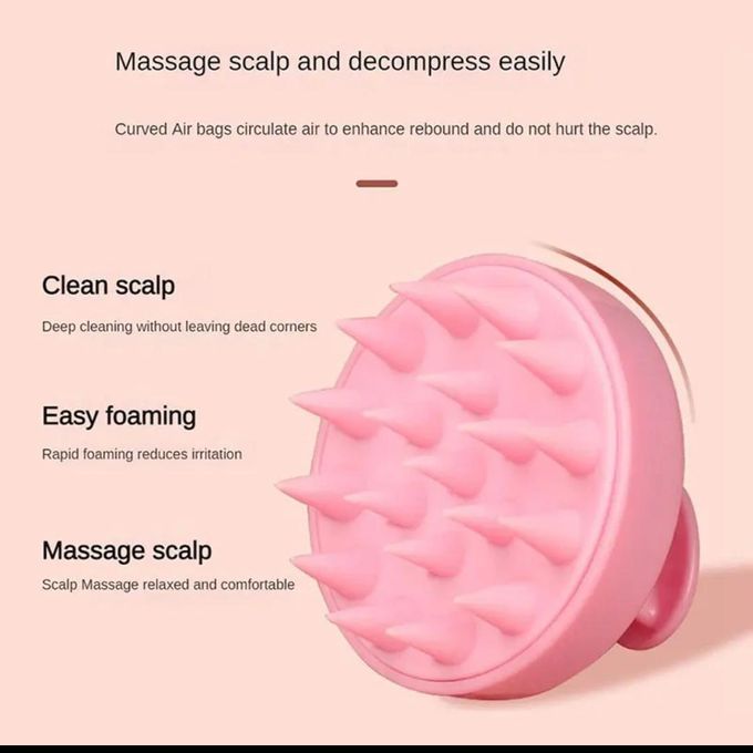 Fashion Classy Silicone Scalp Massager Shampoo Brush Hair Washing Comb