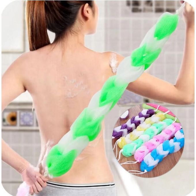 Nylon Bath Loofah Back Scrubber, for Personal, Feature : Soft Clean