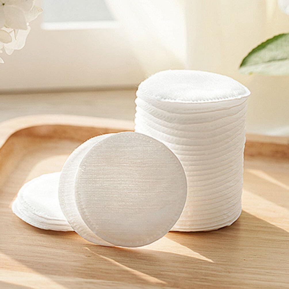 100pcs disposable Round Toner application/ Soft Absorbent Makeup Remover Pads/ Facial Cleansing Towels for Daily Skincare and Makeup Removal