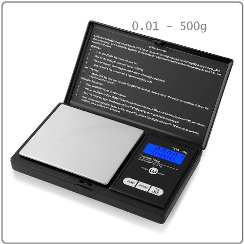 Mini Micro Digital Scale Electronic Pocket Jewelry Gram Weighing 0.01 to 500g 0.5kg
