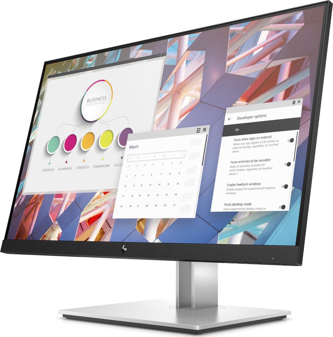 HP 27"inches edge to edge refurbrished monitor  E27q G4 IPS Monitor 27" QHD 2560x1440 PLUS POWER CABLE