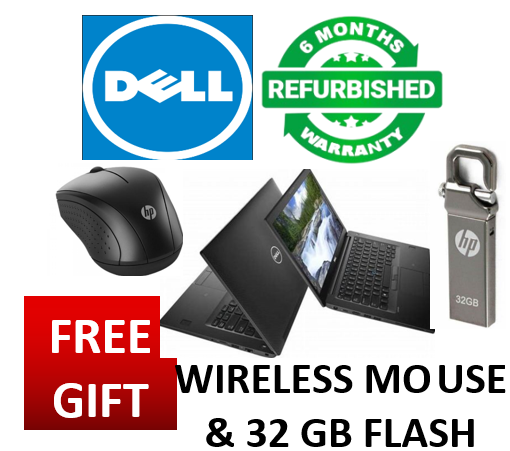 Refurbished DELL Latitude 7290 8th Gen-Core I5-8GB Ram-256GB SSD-13"-Black-Win 11 Pro installed and activated plus FREE GIFTS WIRELESS MOUSE AND 32GB FLASH DISK charger