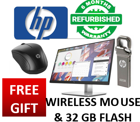 HP 27"inches edge to edge refurbrished monitor  E27q G4 IPS Monitor 27" QHD 2560x1440 PLUS POWER CABLE