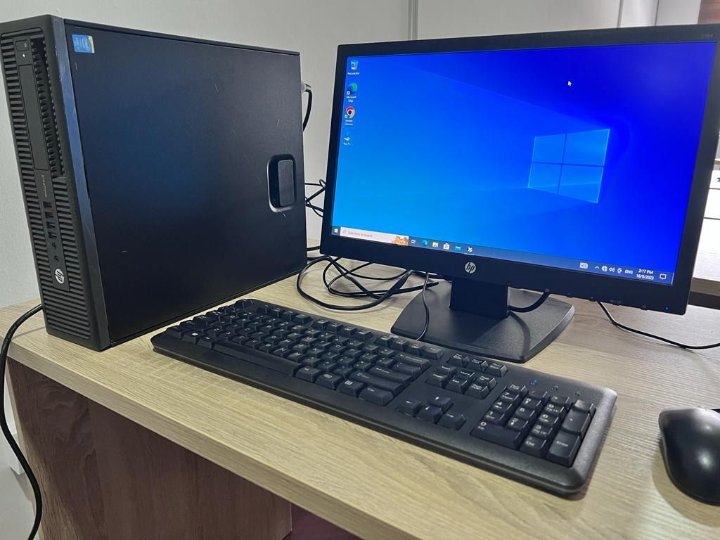 HP CORE I5 COMPLETE SET 4GB RAM 500GB SSD 20 INCHES HP MONITOR PLUS ALL ACCESSORIES
WINDOWS 10 PRO PLUS OFFICE INSTALLED AND ACTIVATED