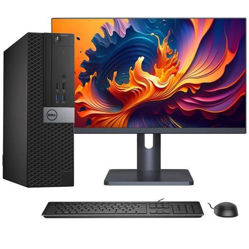 DELL REFURBISHED Complete MT Optiplex 5060 Intel(R) Core(TM) i5 8th gen 8 GB RAM 256GB SSD With 24 inch Monitor FRAMELESS WINDOWS 11 PRO INSTALLED ,WIFI AND BLUETOOTH ADAPTOR PLUS ALL ACCESSORIES
