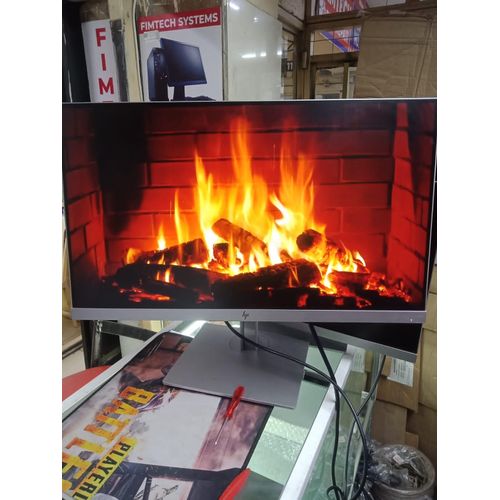 HP Refurbrished Monitor Edge to Edge 24 Inches Full HD 1920x1080. Resolution 24 inches IPS. Display Technology plus power cable plus hdmi cable