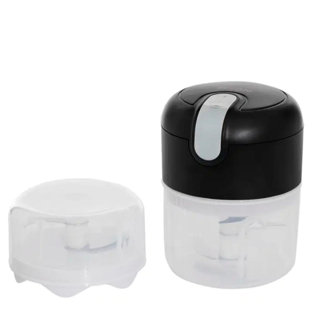 250ML Rechargeable Portable and Cordless Mini Food Processor - Stainless Steel Blade, Electric Garlic Chopper, Vegetable Chopper, Blender for Nuts, Chili, Onion, Minced Meat, and Spices