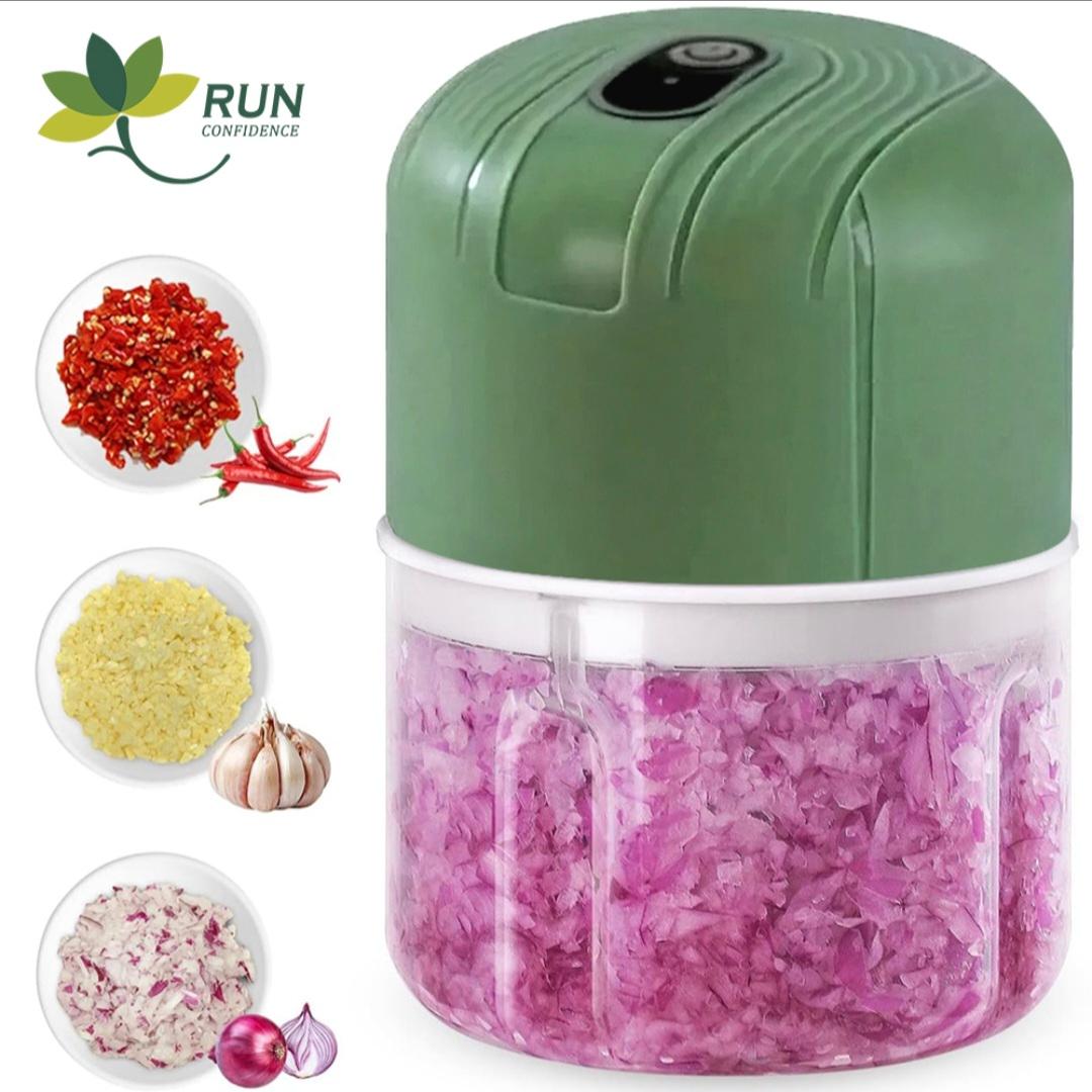 250ML Rechargeable Portable and Cordless Mini Food Processor - Stainless Steel Blade, Electric Garlic Chopper, Vegetable Chopper, Blender for Nuts, Chili, Onion, Minced Meat, and Spices