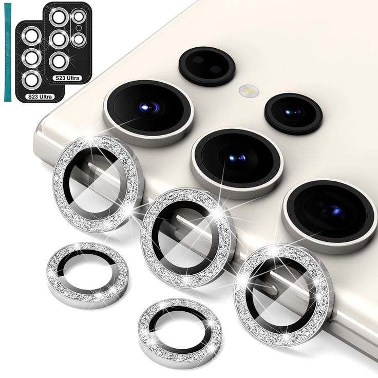 NEW ARRIVAL Camera Lens Protector for Samsung and iphone Aluminum   Anti-Scratch Tempered Glass Camera Lens Protector Fit for Samsung Galaxy A35 5G, A55 5G, A25 5G, S24 ULTRA, A15 5G, A54 5&