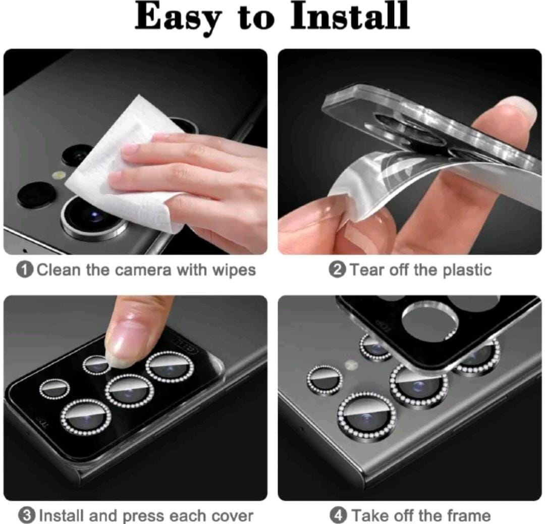 NEW ARRIVAL Camera Lens Protector for Samsung and iphone Aluminum   Anti-Scratch Tempered Glass Camera Lens Protector Fit for Samsung Galaxy A35 5G, A55 5G, A25 5G, S24 ULTRA, A15 5G, A54 5&