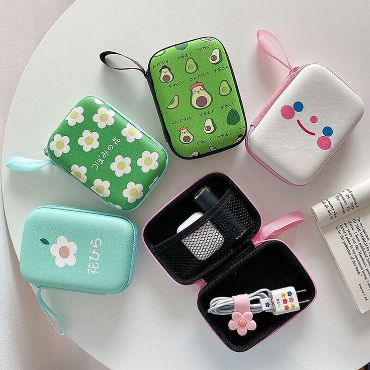 NEW ARRIVAL Digital Storage Bag For USB Cable Earphone Travel Kit Case Pouch Earphone Bag Portable Electronics Accessories Organizer