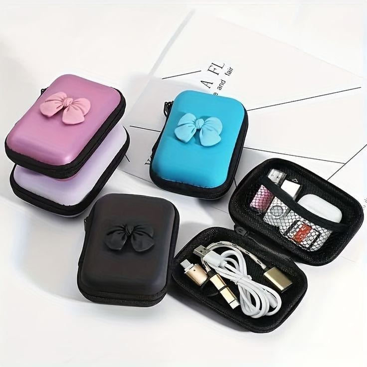 NEW ARRIVAL Digital Storage Bag For USB Cable Earphone Travel Kit Case Pouch Earphone Bag Portable Electronics Accessories Organizer