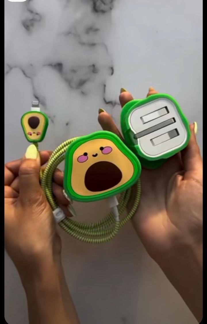 Original 3D cute cartoon fast charger protector for iphone  18 W  20 W UK 3pin for fast charger