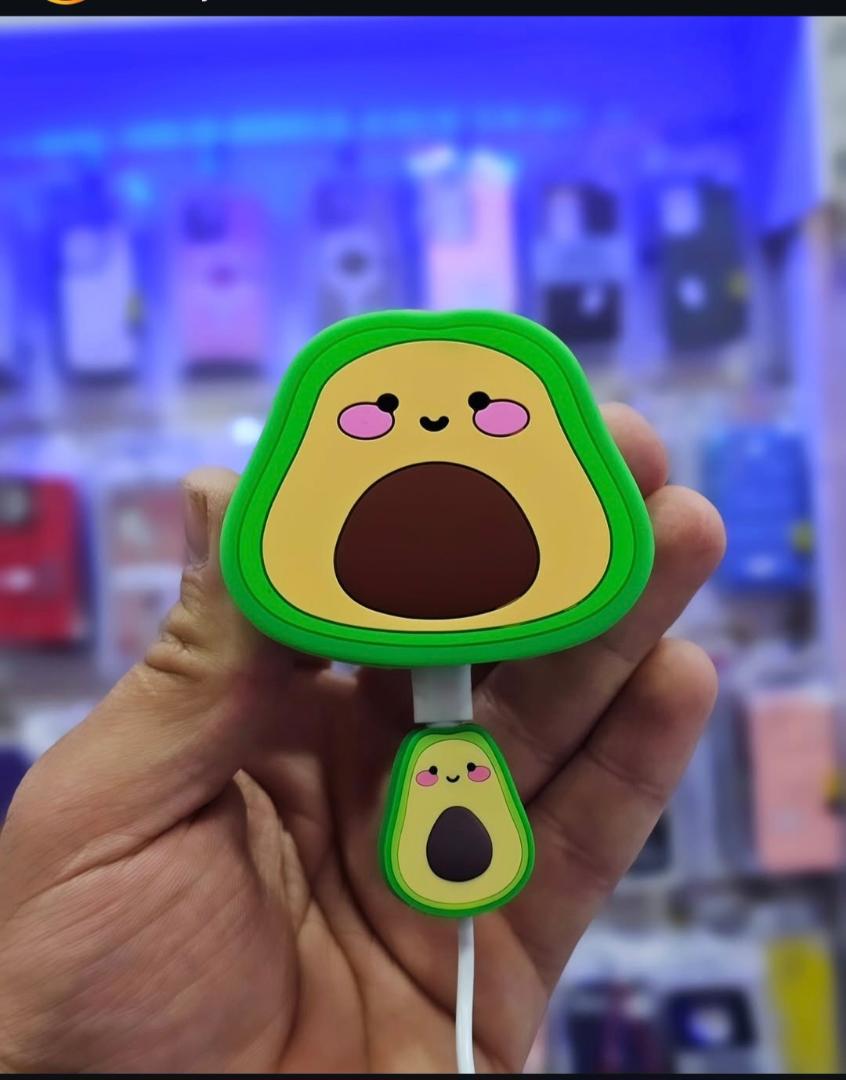 Original 3D cute cartoon fast charger protector for iphone  18 W  20 W UK 3pin for fast charger