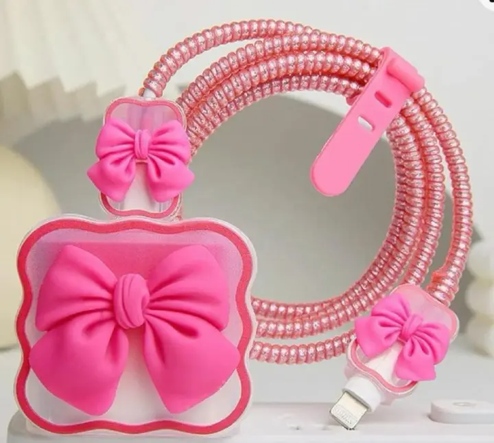 Iphone and android charger protector 5in1 Cable Protector USB Charger Cable Wrap Cover Cable Organizer for Type C  Data Cable Cover for Samsung, op