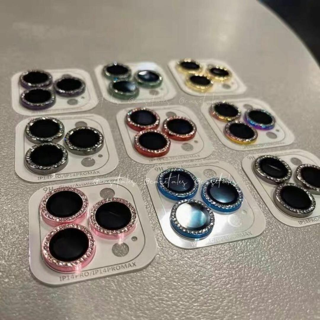 NEW ARRIVAL  Diamond Camera Lens Protector for IPHONE Aluminum   Anti-Scratch Tempered Glass Camera Lens Protector Fit for Samsung Galaxy A35 5G, A55 5G, A25 5G, S24 ULTRA, A15 5G, A54 5&